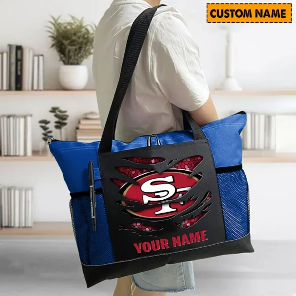 San Francisco 49ers Personalized Waterproof Mesh Tote Bag For Fan SPTPWTBF022 - Image 8