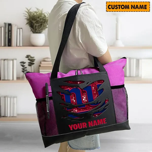 New York Giants Personalized Waterproof Mesh Tote Bag For Fan SPTPWTBF023 - Image 5