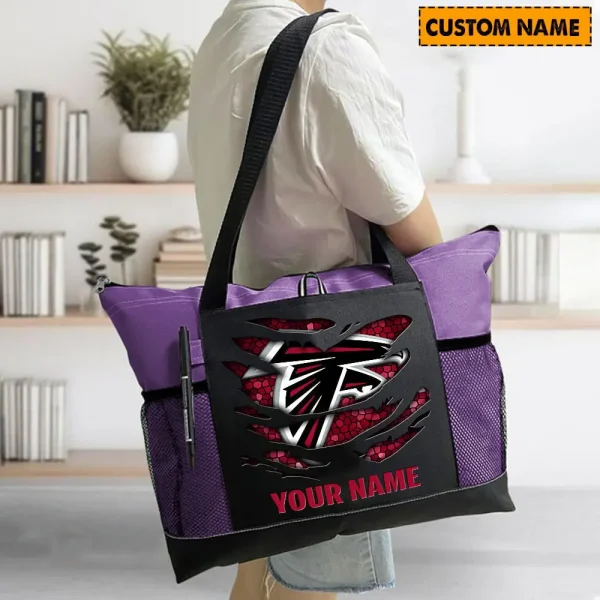 Atlanta Falcons Personalized Waterproof Mesh Tote Bag For Fan SPTPWTBF024 - Image 3