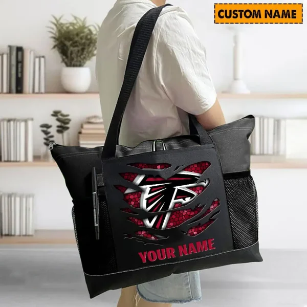 Atlanta Falcons Personalized Waterproof Mesh Tote Bag For Fan SPTPWTBF024 - Image 4