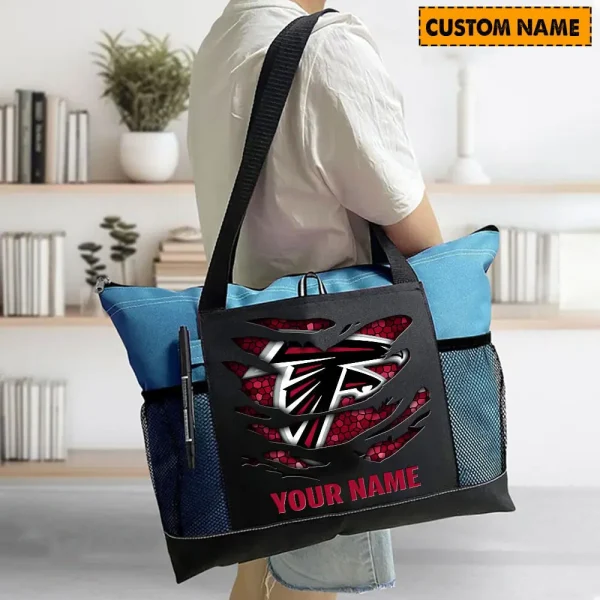 Atlanta Falcons Personalized Waterproof Mesh Tote Bag For Fan SPTPWTBF024 - Image 5