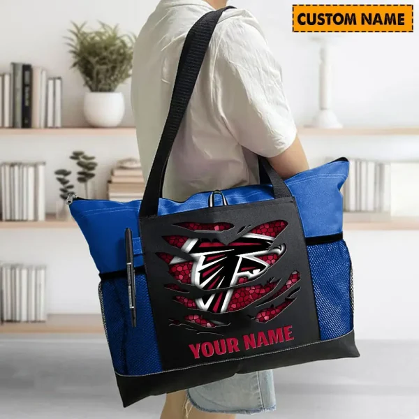Atlanta Falcons Personalized Waterproof Mesh Tote Bag For Fan SPTPWTBF024 - Image 6