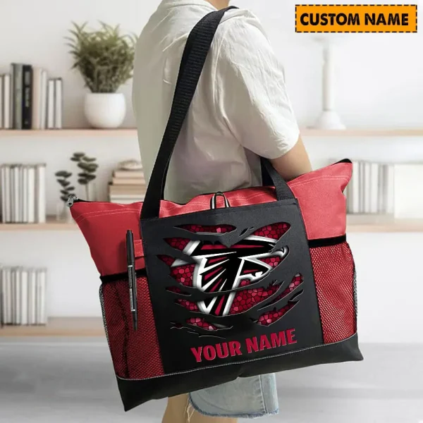 Atlanta Falcons Personalized Waterproof Mesh Tote Bag For Fan SPTPWTBF024 - Image 7