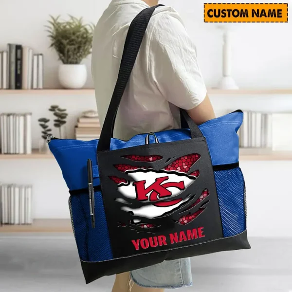 Kansas City Chiefs Personalized Waterproof Mesh Tote Bag For Fan SPTPWTBF025 - Image 2