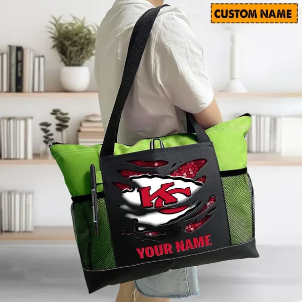 Kansas City Chiefs Personalized Waterproof Mesh Tote Bag For Fan SPTPWTBF025 - Image 3