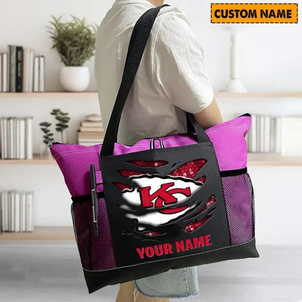 Kansas City Chiefs Personalized Waterproof Mesh Tote Bag For Fan SPTPWTBF025 - Image 4