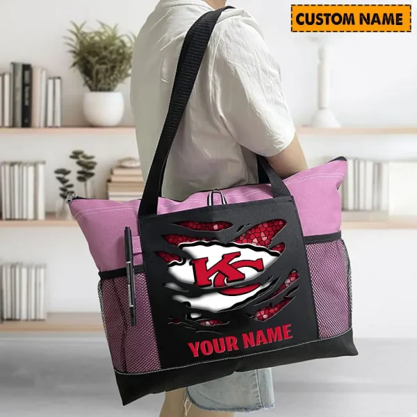 Kansas City Chiefs Personalized Waterproof Mesh Tote Bag For Fan SPTPWTBF025 - Image 6