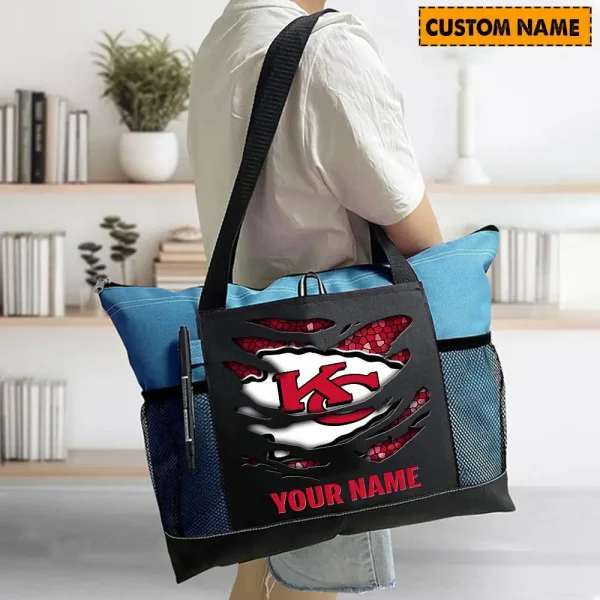 Kansas City Chiefs Personalized Waterproof Mesh Tote Bag For Fan SPTPWTBF025 - Image 8