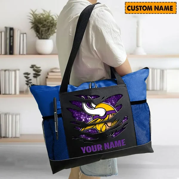 Minnesota Vikings Personalized Waterproof Mesh Tote Bag For Fan SPTPWTBF027