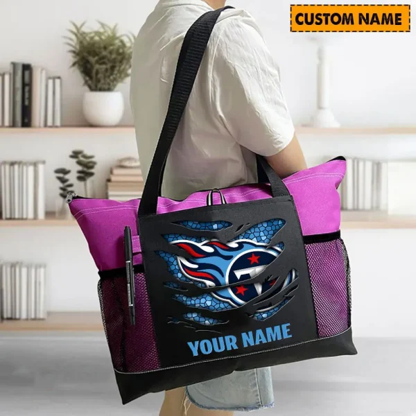 Tennessee Titans Personalized Waterproof Mesh Tote Bag For Fan SPTPWTBF028 - Image 3