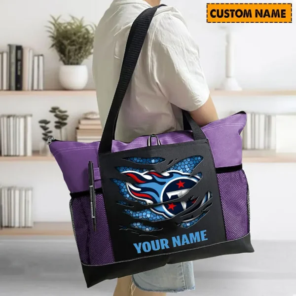 Tennessee Titans Personalized Waterproof Mesh Tote Bag For Fan SPTPWTBF028 - Image 4