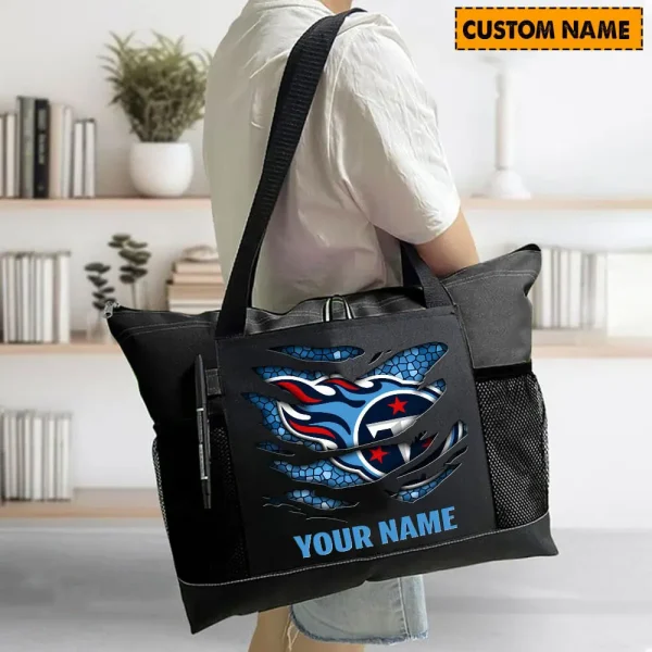 Tennessee Titans Personalized Waterproof Mesh Tote Bag For Fan SPTPWTBF028 - Image 5