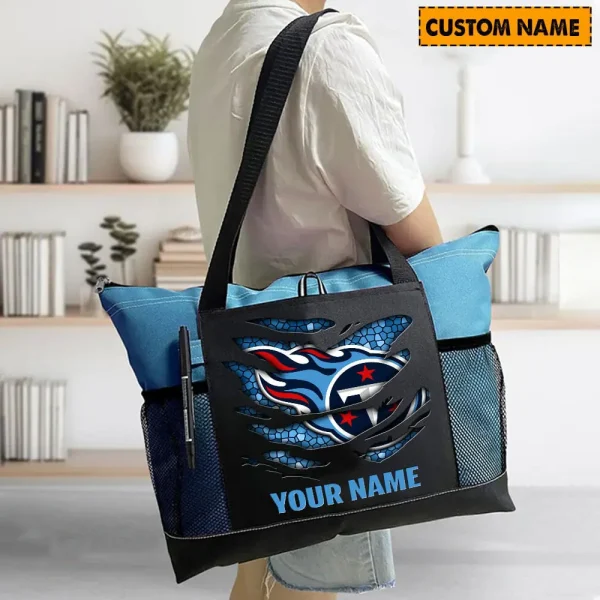 Tennessee Titans Personalized Waterproof Mesh Tote Bag For Fan SPTPWTBF028