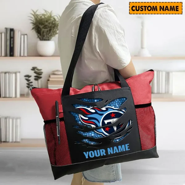 Tennessee Titans Personalized Waterproof Mesh Tote Bag For Fan SPTPWTBF028 - Image 7