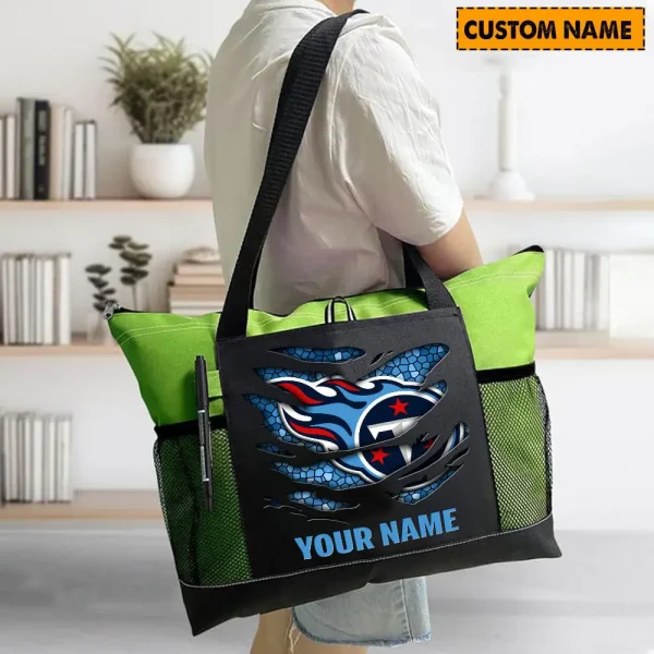 Tennessee Titans Personalized Waterproof Mesh Tote Bag For Fan SPTPWTBF028 - Image 8