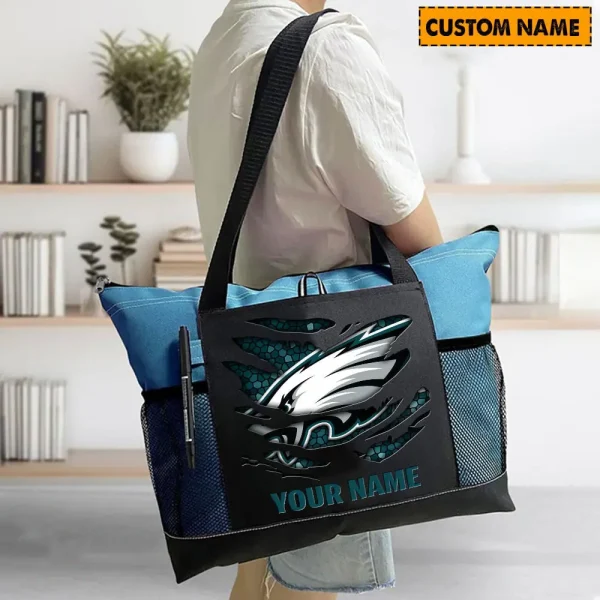 Philadelphia Eagles Personalized Waterproof Mesh Tote Bag For Fan SPTPWTBF029 - Image 2