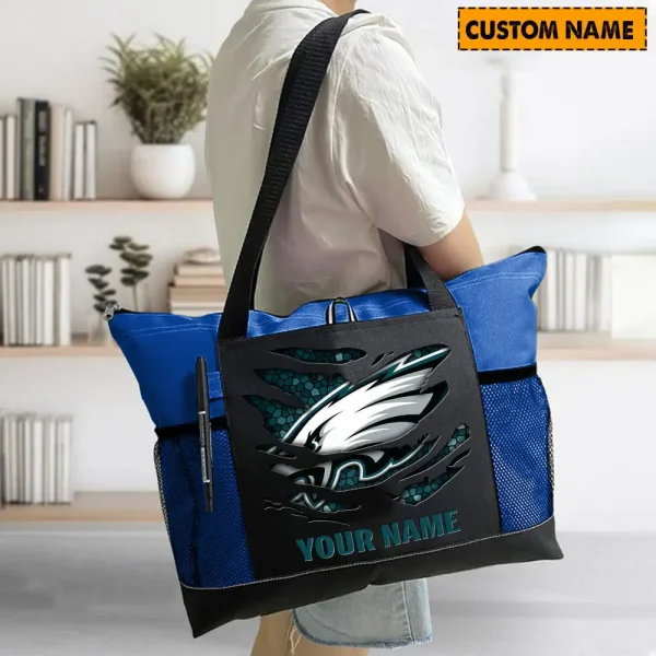 Philadelphia Eagles Personalized Waterproof Mesh Tote Bag For Fan SPTPWTBF029 - Image 3