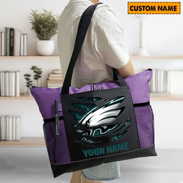 Philadelphia Eagles Personalized Waterproof Mesh Tote Bag For Fan SPTPWTBF029 - Image 8
