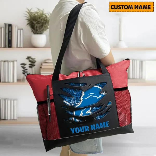 Detroit Lions Personalized Waterproof Mesh Tote Bag For Fan SPTPWTBF031 - Image 2