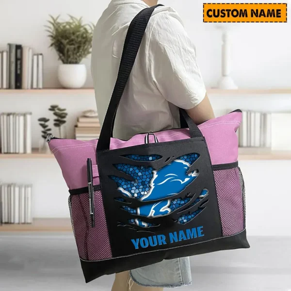 Detroit Lions Personalized Waterproof Mesh Tote Bag For Fan SPTPWTBF031 - Image 4