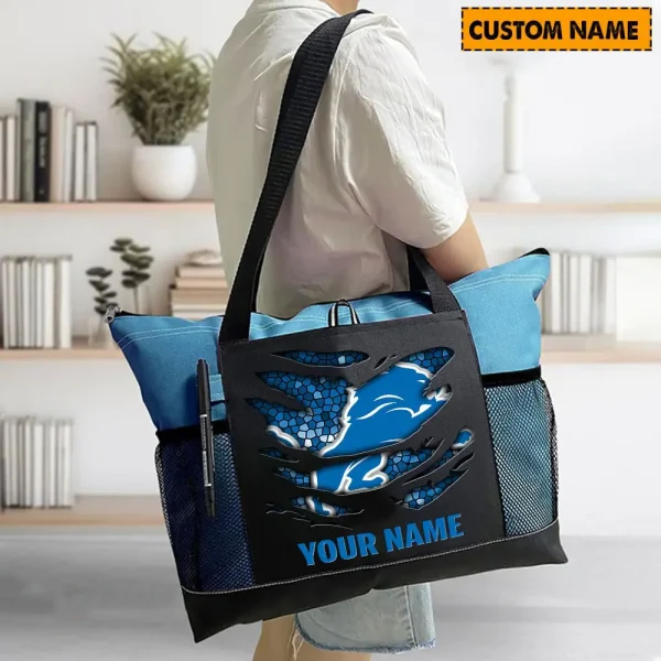 Detroit Lions Personalized Waterproof Mesh Tote Bag For Fan SPTPWTBF031 - Image 8