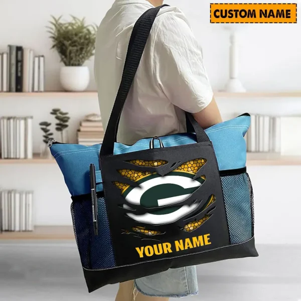 Green Bay Packers Personalized Waterproof Mesh Tote Bag For Fan SPTPWTBF032 - Image 2