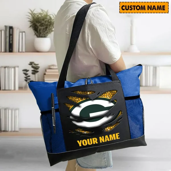 Green Bay Packers Personalized Waterproof Mesh Tote Bag For Fan SPTPWTBF032 - Image 3