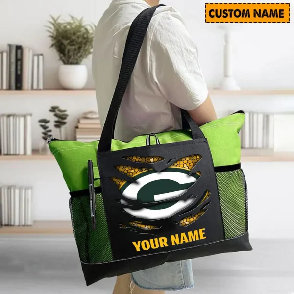 Green Bay Packers Personalized Waterproof Mesh Tote Bag For Fan SPTPWTBF032 - Image 5