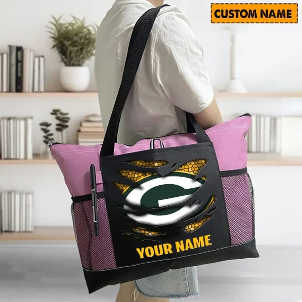Green Bay Packers Personalized Waterproof Mesh Tote Bag For Fan SPTPWTBF032 - Image 6