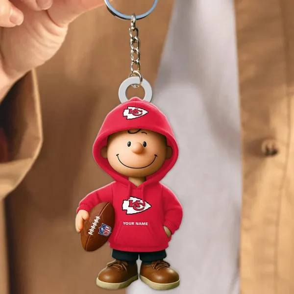 Kansas City Chiefs NFL x Snoopy Personalized Acrylic Keychain Perfect Gift For Fan - Limited Edition SPTAKC032