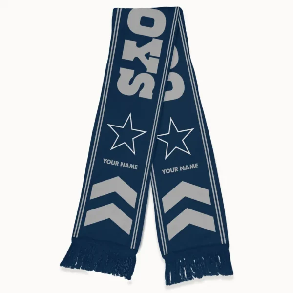 Dallas Cowboys Football Team US Fan Scarf Personalized Name Gift For Fan SPTNEWSCARF004 - Image 2