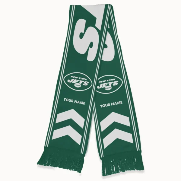 New York Jets Football Team US Fan Scarf Personalized Name Gift For Fan SPTNEWSCARF010 - Image 2