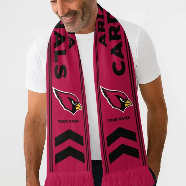 Arizona Cardinals Football Team US Fan Scarf Personalized Name Gift For Fan SPTNEWSCARF011
