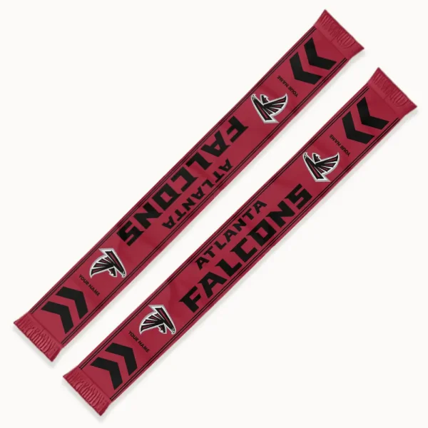 Atlanta Falcons Football Team US Fan Scarf Personalized Name Gift For Fan SPTNEWSCARF013 - Image 2