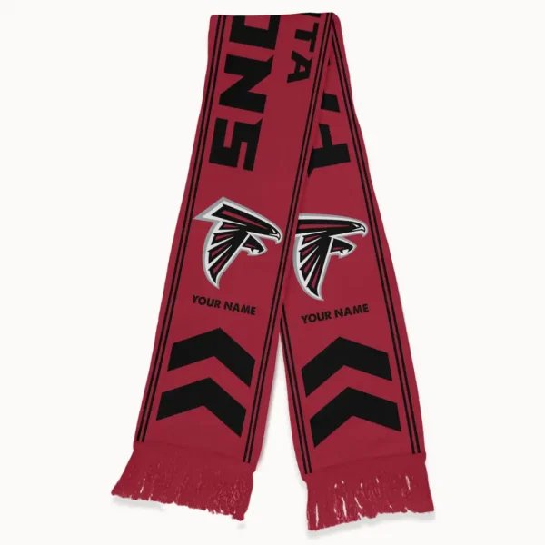 Atlanta Falcons Football Team US Fan Scarf Personalized Name Gift For Fan SPTNEWSCARF013 - Image 3