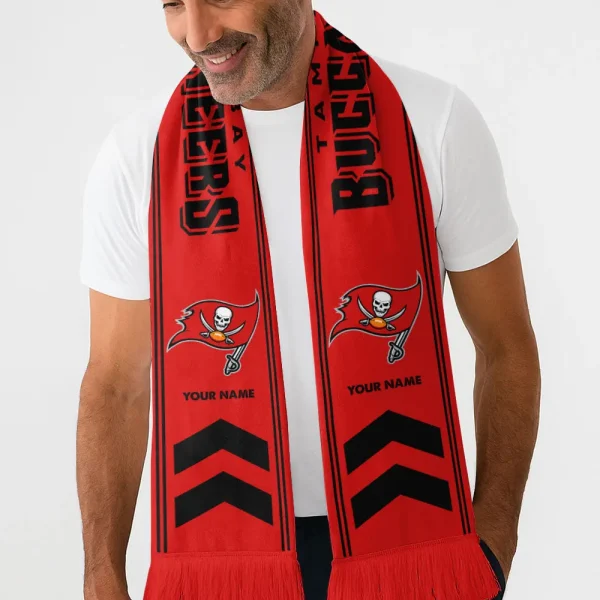 Tampa Bay Buccaneers Football Team US Fan Scarf Personalized Name Gift For Fan SPTNEWSCARF014