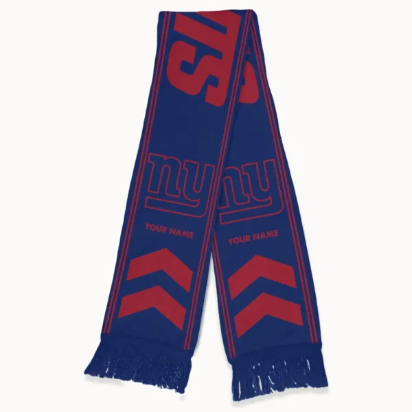 New York Giants Football Team US Fan Scarf Personalized Name Gift For Fan SPTNEWSCARF016 - Image 3