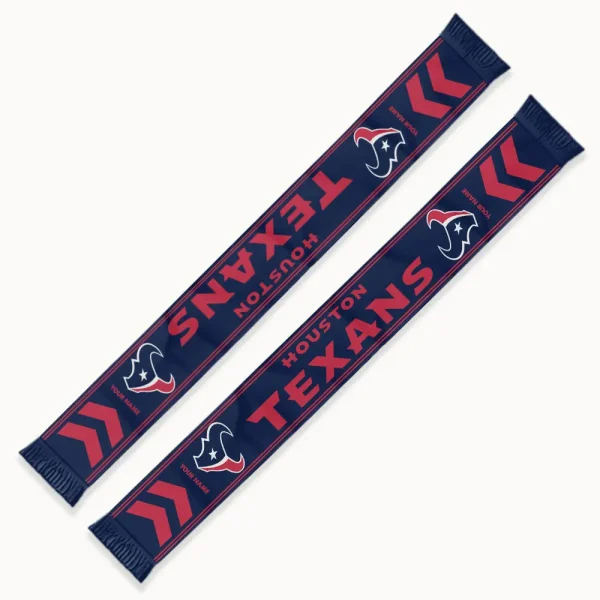 Houston Texans Football Team US Fan Scarf Personalized Name Gift For Fan SPTNEWSCARF018 - Image 2