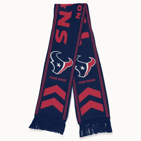 Houston Texans Football Team US Fan Scarf Personalized Name Gift For Fan SPTNEWSCARF018 - Image 3