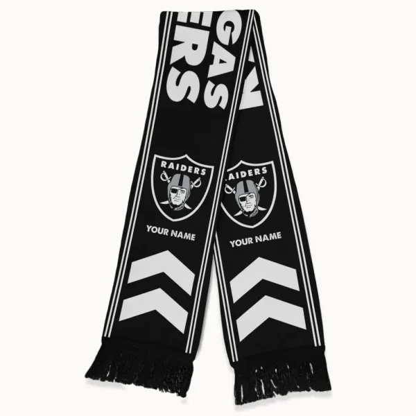 Las Vegas Raiders Football Team US Fan Scarf Personalized Name Gift For Fan SPTNEWSCARF023 - Image 2