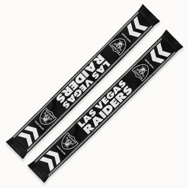 Las Vegas Raiders Football Team US Fan Scarf Personalized Name Gift For Fan SPTNEWSCARF023 - Image 3
