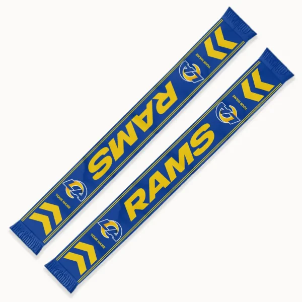 Los Angeles Rams Football Team US Fan Scarf Personalized Name Gift For Fan SPTNEWSCARF024 - Image 2