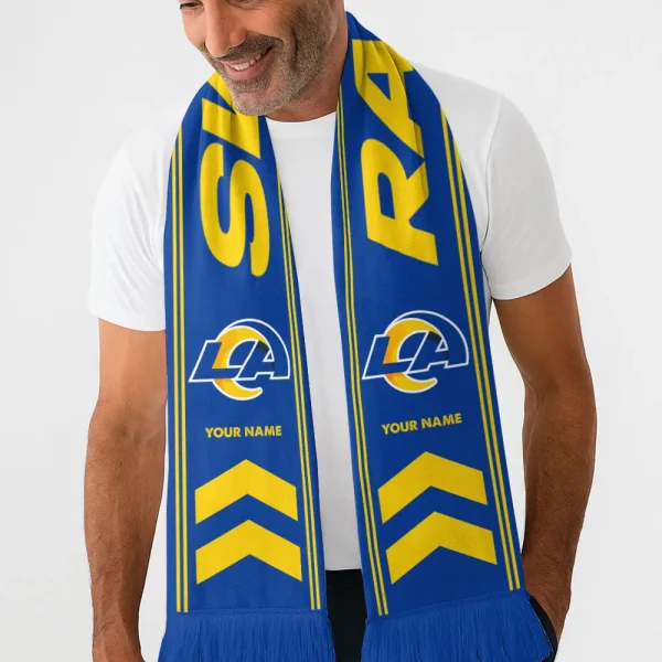 Los Angeles Rams Football Team US Fan Scarf Personalized Name Gift For Fan SPTNEWSCARF024