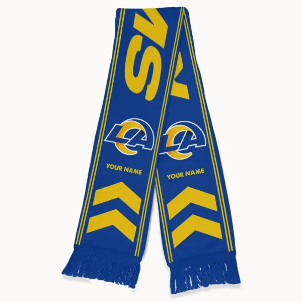 Los Angeles Rams Football Team US Fan Scarf Personalized Name Gift For Fan SPTNEWSCARF024 - Image 3