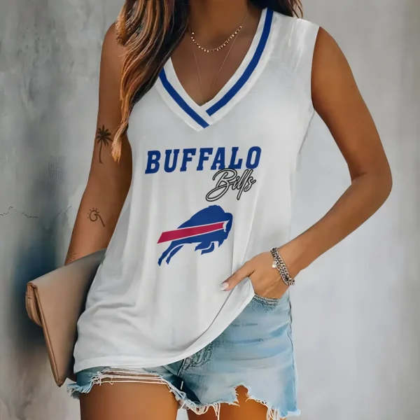 Buffalo Bills V-neck Women’s Vest T-shirt SPTVNECKWVTS070