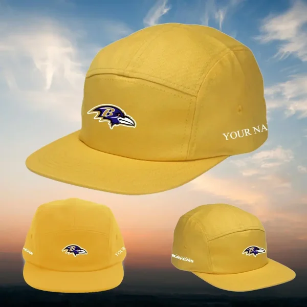 Baltimore Ravens Cotton Flight Cap HHPGHC2140 - Image 7