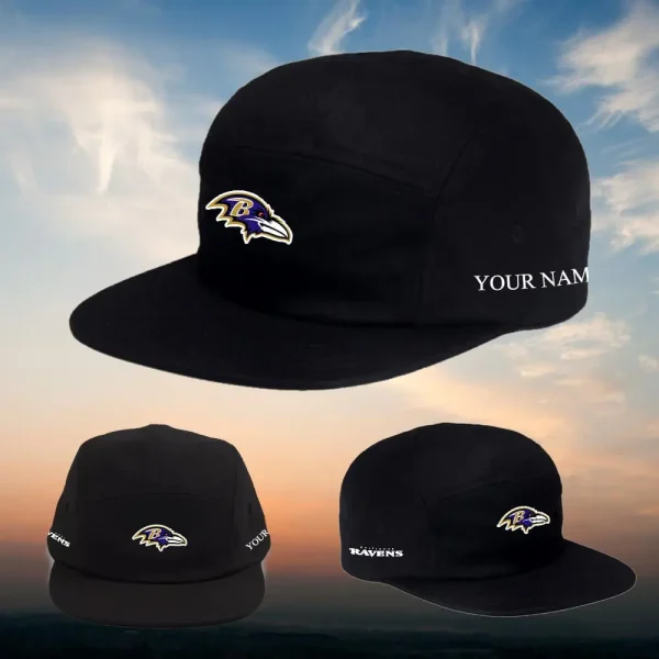 Baltimore Ravens Cotton Flight Cap HHPGHC2140 - Image 8