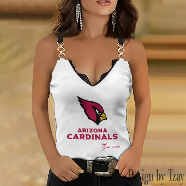 Arizona Cardinals Women’s Chain Straps Tank Top SPTWCSTT033