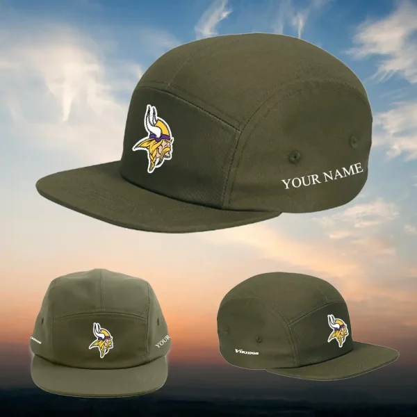 Minnesota Vikings Cotton Flight Cap HHPGHC2158 - Image 2