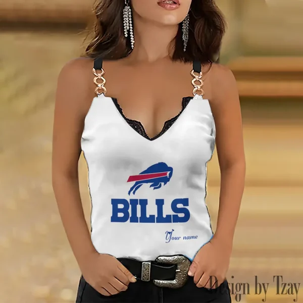 Buffalo Bills Women’s Chain Straps Tank Top SPTWCSTT036